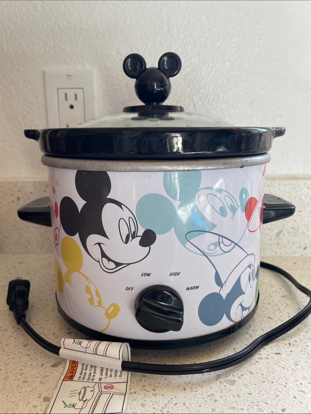 Disney Mickey Mouse Small Crock Pot - Multicolor